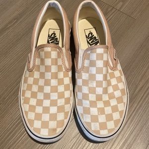 Checkered slip on Vans! Women’s size 8.5. Like new condition